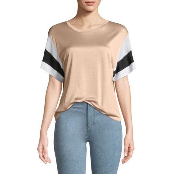 Rag & Bone Penny Crewneck Short-Sleeve Jersey Tee, Size Small - Picture 1 of 6